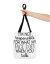 I'm not Responsible - Tote Bag - Sarcasm Swag