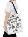 I'm not Responsible - Tote Bag - Sarcasm Swag