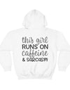 Caffeine and Sarcasm Hoodie - Sarcasm Swag