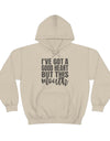 Good Heart Hoodie- Front - Sarcasm Swag