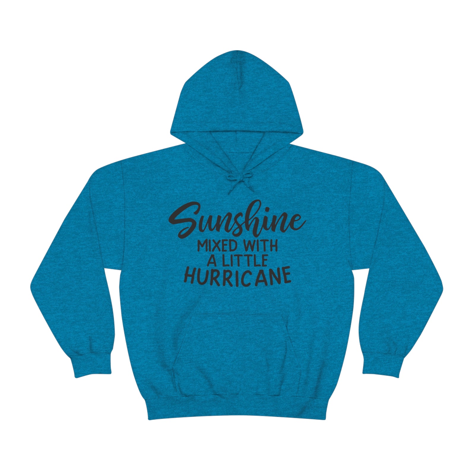 Sunshine with a hurricane hoodie - Front - Sarcasm Swag